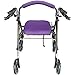Top Glides Playful Purple Universal Rollator Walker Seat and Backrest Covers (Purple)