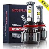 MOSTPLUS 6000K H11( H8,H9 ) LED Headlight Kit 7600LM Cool White 3 Years Warranty