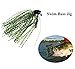 THKFISH Bass Tungsten Jig, Swim Jigs for Bass Fishing, Swimming Fishing Jigs, Finesse Boo Jig Bass Fishing Lure with Weed Guard, Weedless Jig Head Design Multi-Color Pack of 5