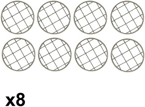 Shinny Metal Frog Lid Insert Grid Organizer for Mason, Ball, Canning Jars (8 Pack, Wide Mouth)