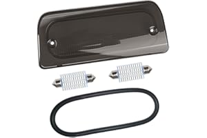 RAVSOFT 3rd Third Brake Light Lens Smoked Cover with Seal Gasket Extended Cab Only Compatible with 1994-2003 Chevy S10 GMC Sonoma 1997-2000 Isuzu Hombre High Mount Stop Lamp Assembly