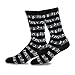 Music Cotton Crew Socks for Men Multi size 10-13