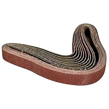 Cinturón de lija de óxido de aluminio de PowERTEC, 10 unidades