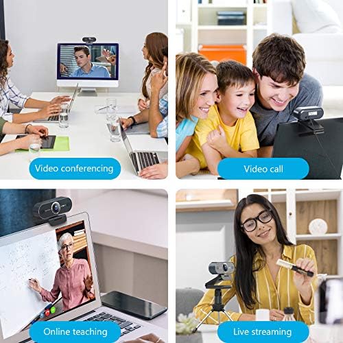 Web Camera, HD Streaming Webcam 1080P 60FPS, Laptop Desktop Computer Camera with Noise Reduction Microphone, Compatible with Zoom/Skype/Facetime/Teams/OBS, for Recording, Calling, Conferencing, Gaming 7 Web Camera, HD Streaming Webcam 1080P 60FPS, Laptop Desktop Computer Camera with Noise Reduction Microphone, Compatible with Zoom/Skype/Facetime/Teams/OBS, for Recording, Calling, Conferencing, Gaming