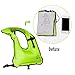 Rrtizan Kids Snorkel Vest, Inflatable Snorkel Vest for Kids, Portable Lightweight Snorkeling Vest with Adjustable Straps for Boys and Girls Up to 110lbs Diving Swimming Safety