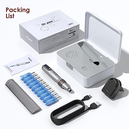 Original Dr. pen Ultima M8S Microneedling Pen: Wireless Microneedling Pen with 7 Type Replacement Cartridges - for Wrinkle Stretch Marks Scar and Hair Loss Treat