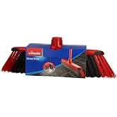 Vileda Hairbrushes, 1 Count (Pack of 1), Black/Grey/Red (117546)