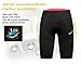 Santic Women's Cycling Shorts 4D Padded Elastic Comfortable Bike Shorts Black-Pink