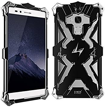 For Huawei Honor 5x Case, Simon Thor Aluminum Phone Case For Honor 5x Metal Shockproof Protection Back Cover (Black)