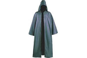 GOTHDEN Golden Service Adult Halloween Costume Tunic Hoodies Robe Cosplay Capes