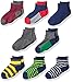 Stride Rite Boys' Little 8pk Quarter Rugby Stripe