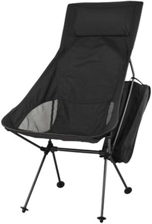 Hm Dx Outdoor Folding Camping Chair Portable Lightweight Padded High Back Camping Chairs Beach Chair With Carrying Bag For Camping Hiking Beach Fishing Garden Black Amazon Co Uk Sports Outdoors