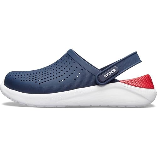 Crocs Unisex Men's and Women's LiteRide Clog, Navy/Pepper, 15 US