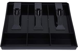 Cash Register Insert Tray, Cash Register Drawer Insert Tray,Replacement 3 Bills 3 Coins Money Storage Box, 24.5 x 24.5 x 3.5c