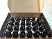 AccuWheel LNS-12150B6 Small Diameter Acorn Spline Drive Black Lug Nuts with Key (12mm x 1.5 Thread Size) - Pack of 24 Lugnuts