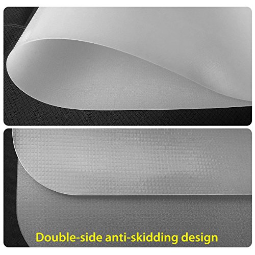 JCHL Office Chair Mat for Hardwood Floors 35.4"x47.2" PE Polyethene Hard Floor Chair Mat for Desk Chairs Tables - Thumbnail 2