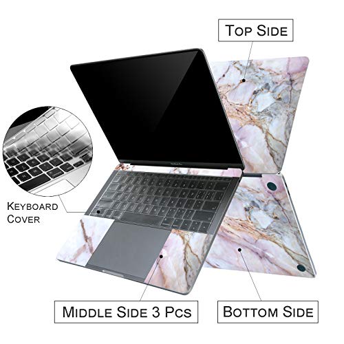 Digi-Tatoo [Cracked Marble] 4-in-1 MacBook Skin Decal Sticker for MacBook Air 13 Inchd in 2018 (Model A1932), Full Body Protective, Removable and Anti-Scratch - Thumbnail 3