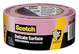 Scotch Painter's Tape 2080EL-48E WALLS + WOOD FLOORS, 1.88-Inch x 60-Yards, ScotchBlue 1.88 inch x 60 yard Delicate Surface Painter's Tape 2080, 1 Roll, Width, Purple