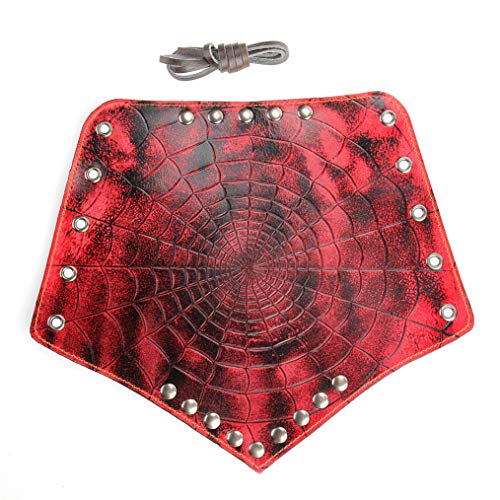 Arm Bracers Leather Armband Guard Spider Web Archery Armguard Medieval Armor Costume Wrist Gauntlet 2PCS