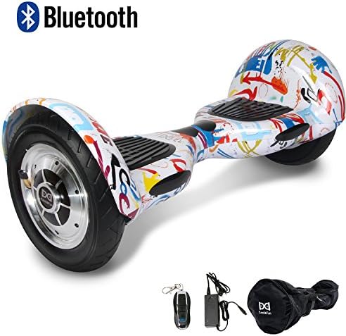 Cool&Fun 10 Inch Hoverboard Two Wheels Self Balance Scooter, Safety Certified UL 2272 LED Bluetooth