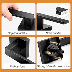 Probrico 6 Pack| Matte Black Passage Levers for