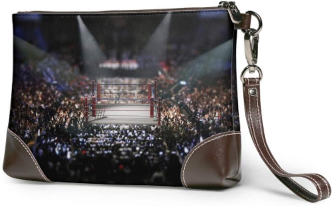 Soft Waterproof Unique Clutch Bag Bloody Boxing Ring Clutch Leather