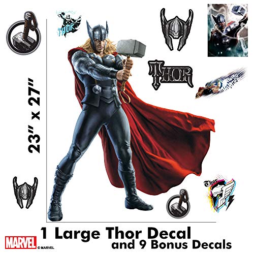 Decalcomania Marvel 10-Pc Thor 23