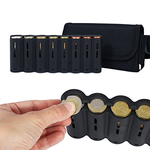 HMF 4881102 Bag of Waiter, Waiter Wallet, incl. EURO Coin Sorter, Belt