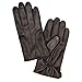 Harssidanzar Leather Gloves for Men,Winter Sheepskin Driving Gloves Cashmere Lined