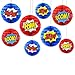 WEEPA Superhero Decorations Superhero Honeycomb Centerpieces Superhero Hanging Paper Honeycomb Ball Decorations Party, 4 Pack