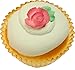 Green Pink Rose Fake Cupcake 3 Pack