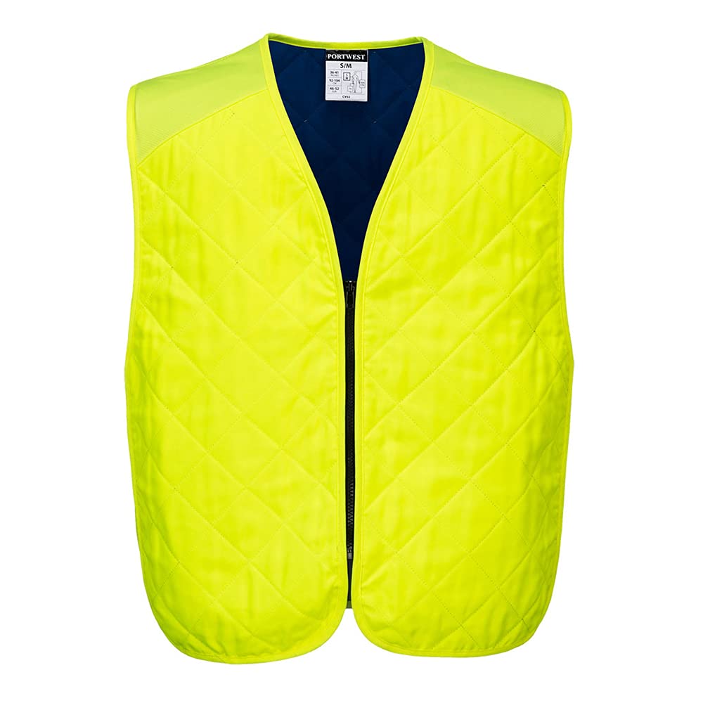 Portwest Cooling Evaporative Vest, Color: Yellow, Size: S/M, CV09YERS/M