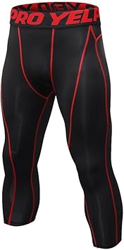 Leggins deportivos 3/4 tipo leotardos para hombre, de secado ...