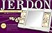 JERDON Two-Sided Makeup Mirror with Lights - Vanity Mirror with 3X Magnification & Glare-Free Lighting - White Base - Model J1010
