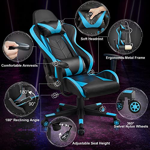 Yaheetech Video Game Chairs High Back Computer Gaming Chair Lumbar