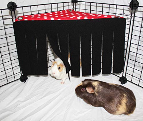 image for Pulse Brands Corner Fleece Forest Hideout for Guinea Pigs, Ferrets, Ch