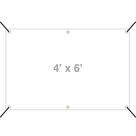 4x6 Blank Vinyl Banner White 13oz Sign With Grommets Retail