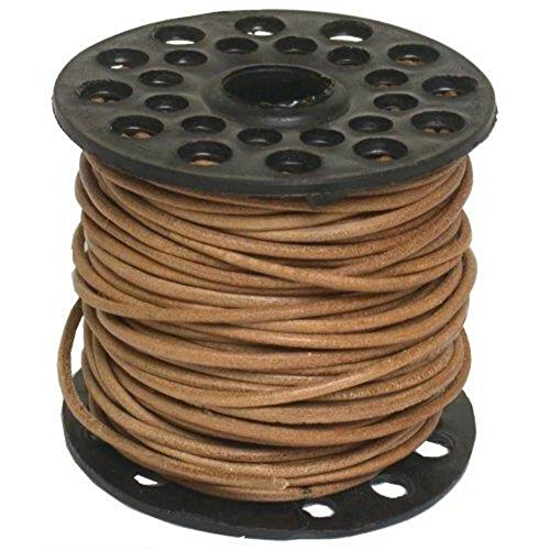 Leather Bead Stringing Cord Natural 75 ft.