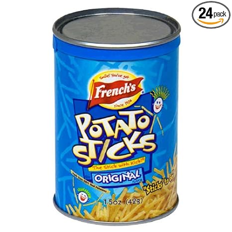 French's potato sticks potatoes, partially hydrogenated vegetable Oil (soybean, cottonseed and/or canola), salt, tbhq and citri (041500210407)