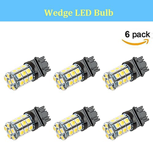 Makergroup S8 3156 Wedge Base LED Light Bulb 12VAC/DC Low Voltage 4Watt Warm White 2700K-3000K for Outdoor Landscape Lighting Pathway Deck Step Paver lights,Driveway Lights 6-Pack