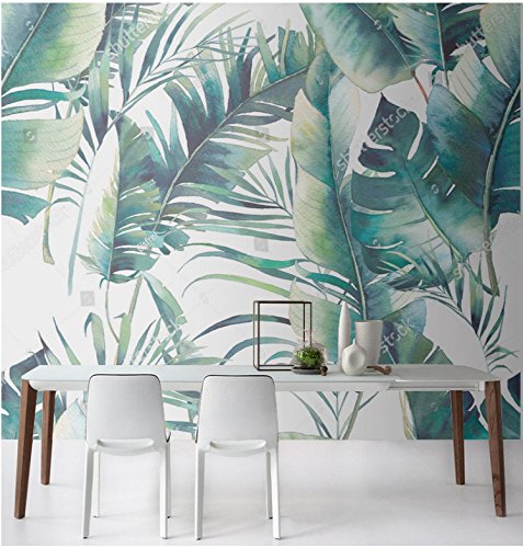 image for ZLJTYN [Customize Contact Us] Tropical Rainforest Style Frescoes Simpl