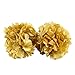 Wisehands Tissue Pom Poms Party Decorations for Weddings, Birthday Parties and Baby Showers, Set of10, Gold.