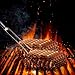 Urban Deco Rib Racks for Smoking Grill Racks for BBQ Non Stick Steel Roasting Standing Grill Rack - Holds 4 Smoker Rib Rack for Grilling & Barbecue (Black-2Pack)