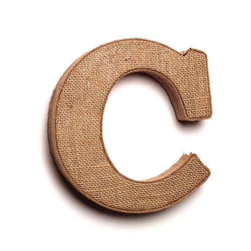 The Country House Collection 7" Primitive Wall Decor Letters (Burlap, C) - Thumbnail 2
