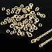 TecUnite 33 Feet Gold Plated Link Chain Necklace with 30 Jump Rings and 20 Lobster Clasps for Jewelry DIY Making (1.5 mm)