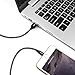 Nylon Extend Braided USB Charging Cable with Aluminum Connector for iPhone X / 8 / 8 Plus / 7 / 7 Plus, iPad / iPod And More-Black