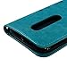 Moto G3 (3rd Generation) Wallet Case - Mavis's Diary Premium Leather with Fashion Floral Flip Cover for Motorola Moto G3 3 3rd Generation (Released on 2015) with Butterfly Dust Plug & Pen - Blue