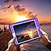 TabPow Case for iPad Mini 2nd,3rd,4th,5th Gen, Kidsproof Tablet Cover with Shoulder Strap and Stand, Hand Grip, Pencil Holder - Purple Teal
