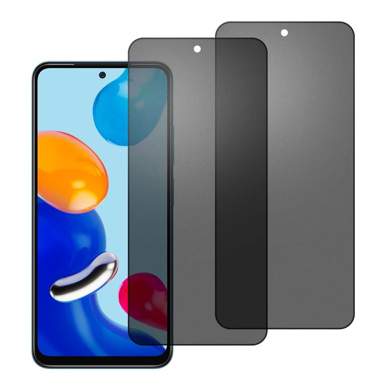 chejuza Ceramic Matte Privacy Film for Mobile Phone Redmi Note 11/11s 4 g [2 Pieces], Anti-Spy, Screen Protector, Anti-Glare, Anti-fingerprint
