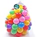 Accguan 100pcs Colorful Ball Fun Ball Soft Plastic Ocean Ball Baby Kid Toy Swim Pit Toy